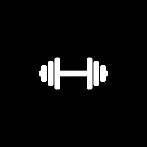 Haltere branco fundo preto - Fitness
