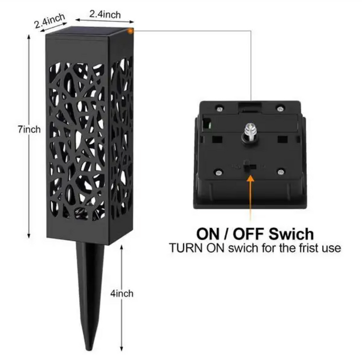 Solar Powered Vintage Garden Light – Waterproof, Motion Sensor, IP44, Outdoor