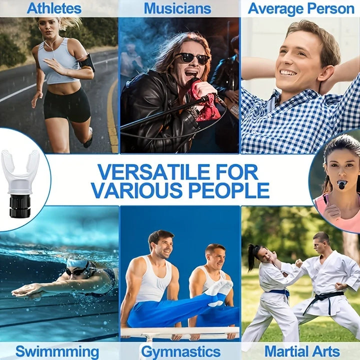 BreathPro™ – Adjustable Breathing Trainer | Boost Lung Capacity for Running & Fitness