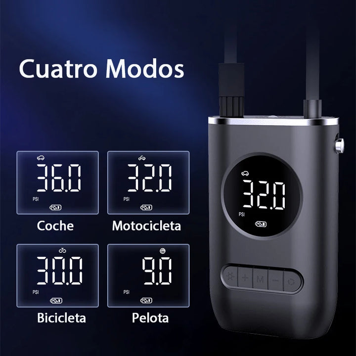 Wireless Electric Tire Inflator – Car, Motorcycle & Bike Air Pump
