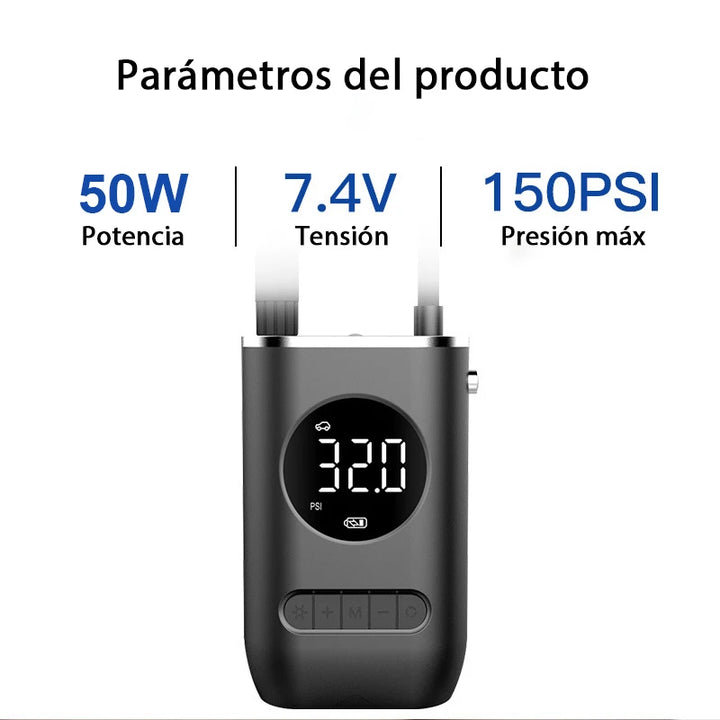 Wireless Electric Tire Inflator – Car, Motorcycle & Bike Air Pump