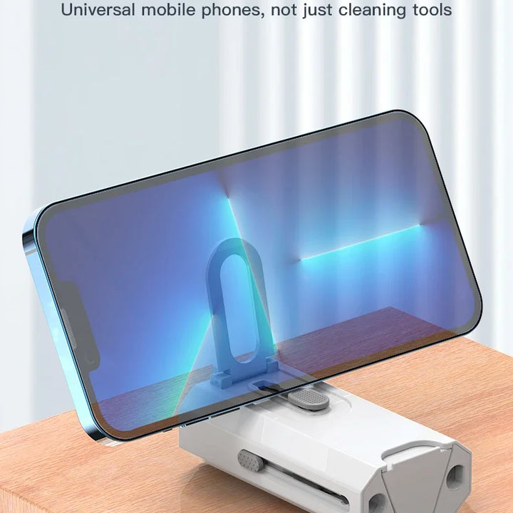 Kit de limpeza 8 em 1: escova de limpeza para teclado de computador, caneta de limpeza para fones de ouvido, ferramentas de limpeza para iPad e celulares, extrator de teclas.