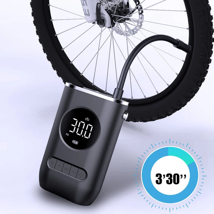 Wireless Electric Tire Inflator – Car, Motorcycle & Bike Air Pump